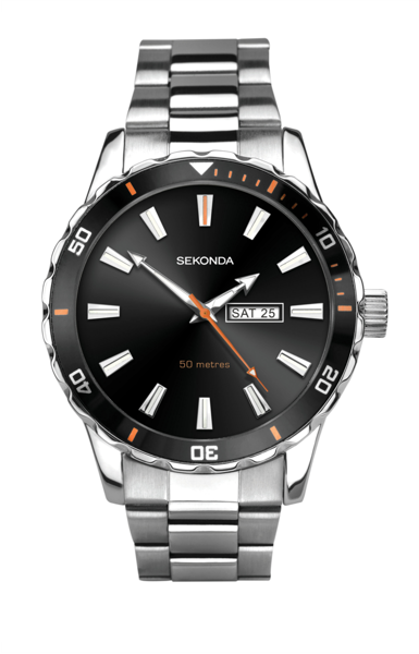 Image sur Sekonda Gent’s Analogue Sports Watch with Black Sunray Dial