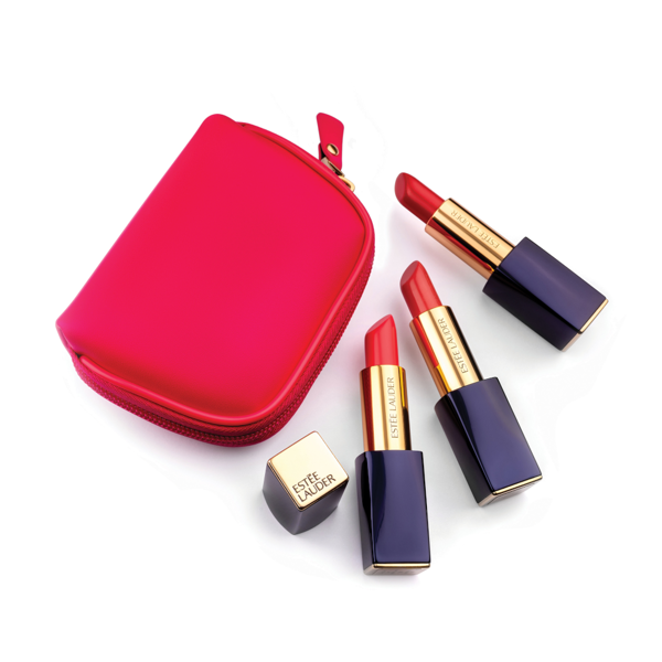 Picture of Estée Lauder Pure Envy Sculpting Lipstick Trio in Pouch