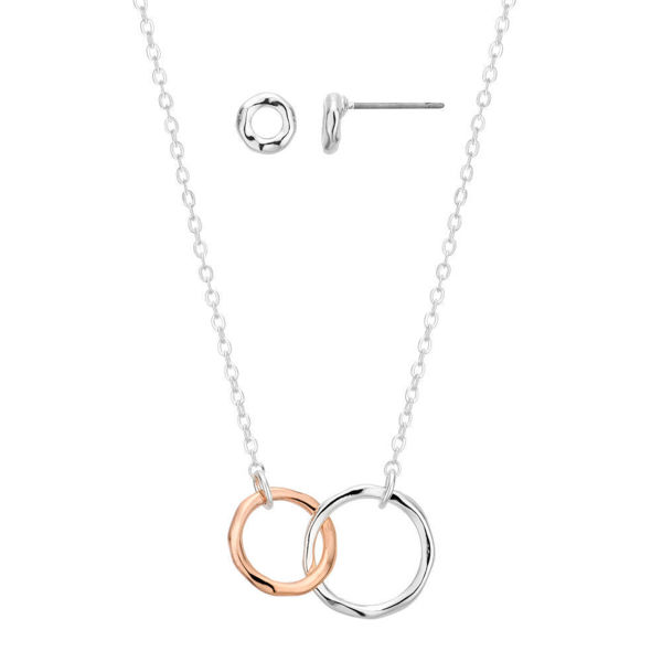 Image sur Buckley London Entwined Rings and Pendant Set