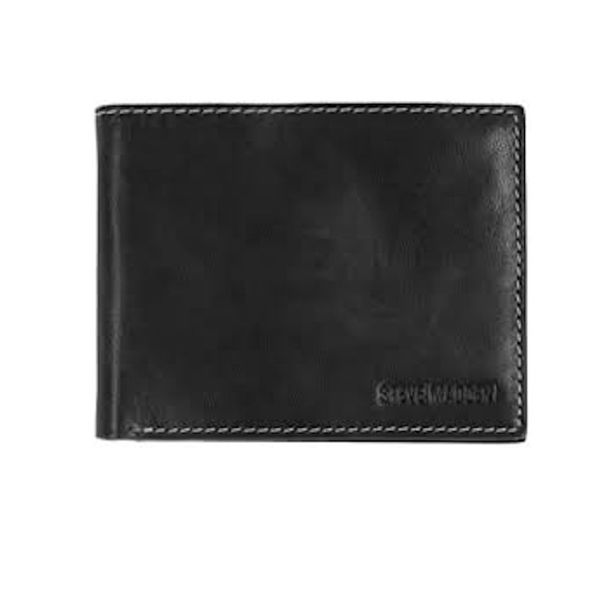 Picture of Steve Madden Antique Passcase Black Leather Wallet